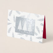 シーズンズグリーティングカスタムラグジュアリー 箔カード (正面)