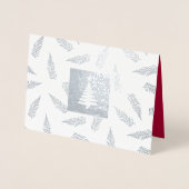 シーズンズグリーティングカスタムラグジュアリー 箔カード (正面)