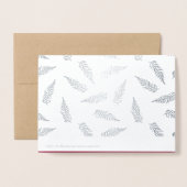 シーズンズグリーティングカスタムラグジュアリー 箔カード (裏面封筒付き)