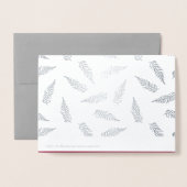 シーズンズグリーティングカスタムラグジュアリー 箔カード (裏面封筒付き)