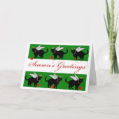 シーズンズグリーティングキャットエンジェル巻き糸 シーズンカード (正面)