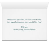 シーズンズグリーティングスウィンターグリーナリーホリデーカード (内部横(下))