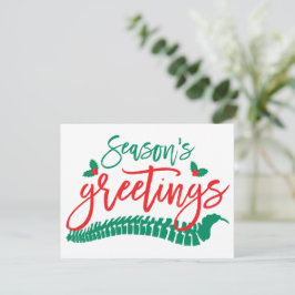 シーズンズグリーティングスパイン&ホリーカイロプラクティック シーズンカード