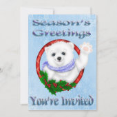 シーズンズグリーティングスポーラーベア招待状 招待状 (正面)