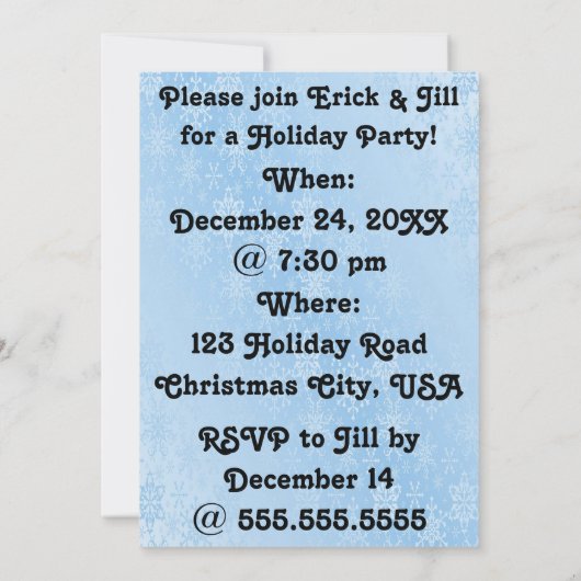 シーズンズグリーティングスポーラーベア招待状 招待状 (裏面)