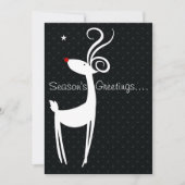 シーズンズグリーティングズトナカイパーティの招待状 招待状 (正面)