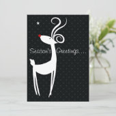 シーズンズグリーティングズトナカイパーティの招待状 招待状 (スタンド正面)