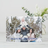 シーズンズグリーティングズファミリーおもしろいフォトホリデーカード 招待状 (スタンド正面)