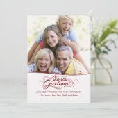 シーズンズグリーティングズフォトホリデーカード シーズンカード (スタンド正面)