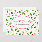 シーズンズグリーティングビジネスホリデーポストカード シーズンポストカード (正面/裏面)