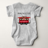 シーズンズグリーティングファミリートラムトロリーストリートカー ベビーボディスーツ (裏面)