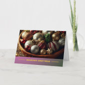 シーズンズグリーティングフェスティバルオーナメントボウル 箔シーズンカード (正面)