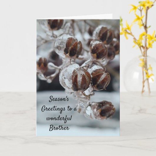 シーズンズグリーティングブラザー カード (黄色い花)