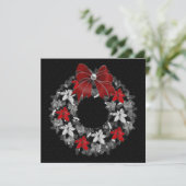 シーズンズグリーティングブラックウィズシルバーリース シーズンカード (スタンド正面)