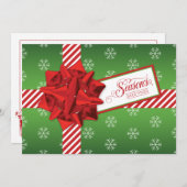 シーズンズグリーティングホリデーカード |ギフトフェイクボックス シーズンカード (正面/裏面)