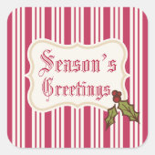シーズンズグリーティングホリデーシール スクエアシール (正面)