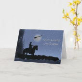 シーズンズグリーティングモンタナカウボーイ教会 カード (黄色い花)