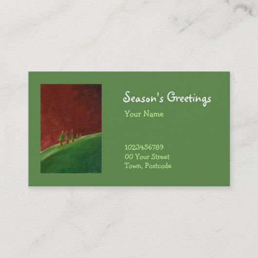 シーズンズグリーティングランドスケープ名刺 名刺 (正面)