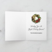 シーズンズグリーティングレッドドアズガーランドサンタバッグ シーズンカード (内部)