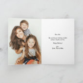 シーズンズグリーティングレッドミッテンスホリデーフォト シーズンカード (内部)