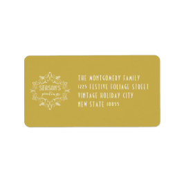 シーズンズグリーティングヴィンテージデコフォージホリデイ ラベル