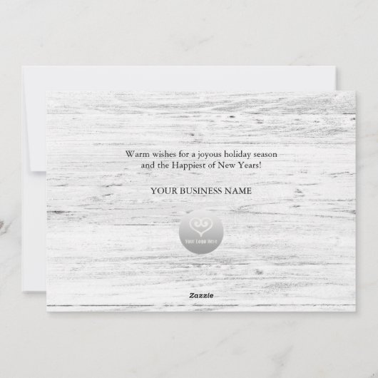 シーズンズグリーティングヴィンテージレッドトラックビジネス シーズンカード (裏面)