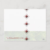 シーズンズグリーティング写真テンプレートクリスマス シーズンポストカード (裏面)