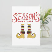シーズンズグリーティング小妖精や小人シューズ シーズンカード (スタンド正面)