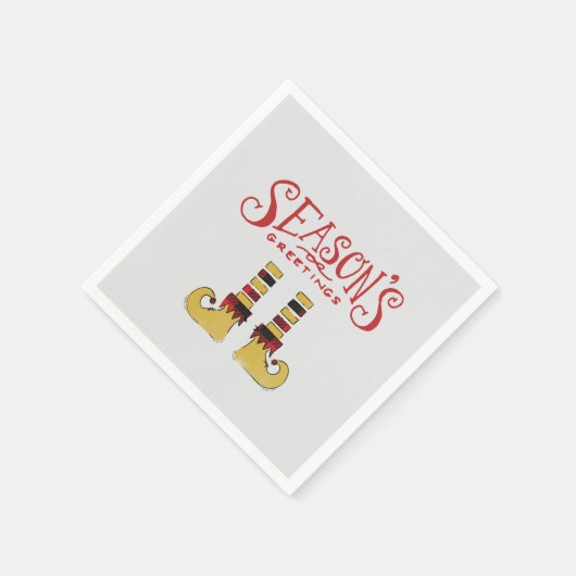 シーズンズグリーティング小妖精や小人シューズ スタンダードカクテルナプキン (角)