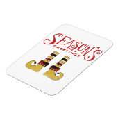 シーズンズグリーティング小妖精や小人シューズ マグネット (左側)