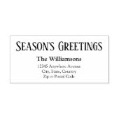 シーズンズグリーティング差出人住所#1 ラバースタンプ (インプリント)