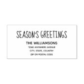 シーズンズグリーティング差出人住所#2 ラバースタンプ (インプリント)