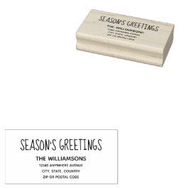 シーズンズグリーティング差出人住所#2 ラバースタンプ
