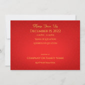 シーズンズグリーティング招待状フラットカード 招待状 (裏面)