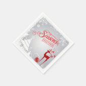 シーズンズグリーティング紙ナプキンス |黒板の鹿 スタンダードカクテルナプキン (角)