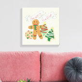 シーズンズスウェート |ジンジャーブレッドCookie キャンバスプリント (インサイチュ (リビング))
