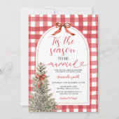 シーズンズトゥーブウ結婚したブライダルシャワー 招待状 (正面)