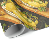 シーズンズフルーツのレモンと白い花 ラッピングペーパー (ロールコーナー)