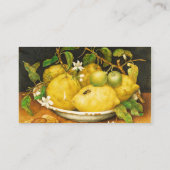 シーズンズフルーツのレモンと白い花 名刺 (裏面)