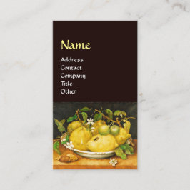 シーズンズフルーツのレモンと白い花 名刺
