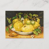 シーズンズフルーツのレモンと白い花 名刺 (裏面)