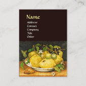 シーズンズフルーツのレモンと白い花 名刺 (正面)