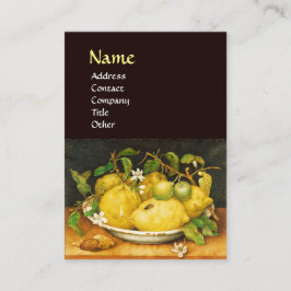 シーズンズフルーツのレモンと白い花 名刺