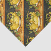 シーズンズフルーツのレモンと白い花 薄葉紙 (詳細)