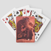 シーズンズフルーツ繁栄期アンティークピンク赤褐色 トランプ (裏面)