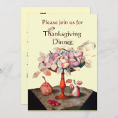 シーズンズフルーツ5感謝祭ディナーパーティー 招待状 (正面/裏面)