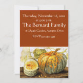 シーズンズフルーツ/カボンプキンサンクスディナー 招待状 (裏面)