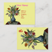 シーズンズフルーツ – カラフル TULIPS MONOGRAM 名刺 (正面/裏面)