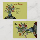 シーズンズフルーツ – カラフル TULIPS MONOGRAM 名刺 (正面/裏面)