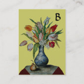 シーズンズフルーツ – カラフル TULIPS MONOGRAM 名刺 (裏面)